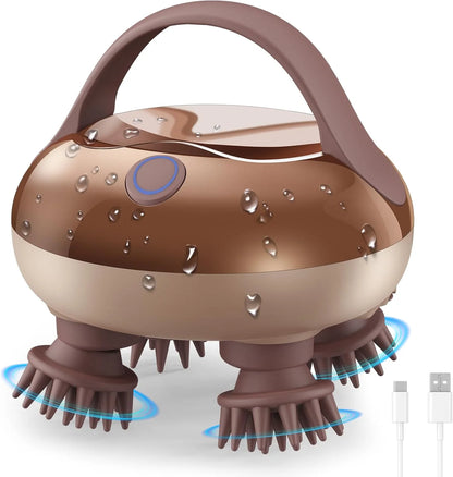 VELMORA™ Electric Scalp Massager – Waterproof Rechargeable Head & Hair Massager