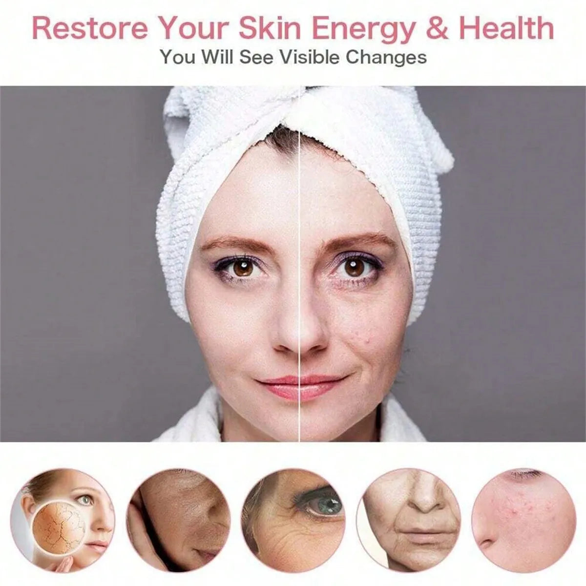 LumiGlow LED Photon Facial Rejuvenation Wand