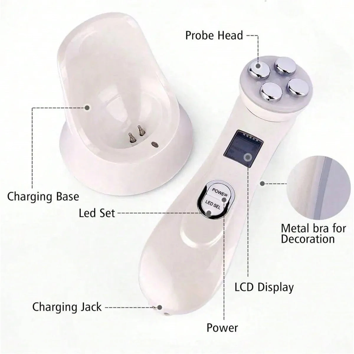 LumiGlow LED Photon Facial Rejuvenation Wand
